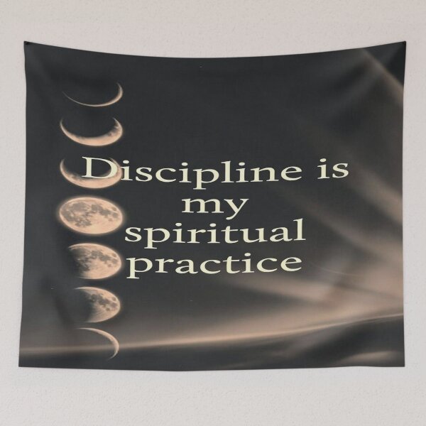 Item preview, Lunar Discipline – Moon Phases with Spiritual Quote designed and sold by Cristhian Almanza.