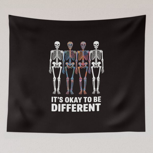 Item preview, It's Okay To Be A Little Different Skeleton Autism designed and sold by lavethediso.