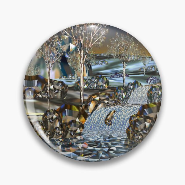 Item preview, The Crystal Pool - Surreal Landscape of Gemstones designed and sold by Lycanth.
