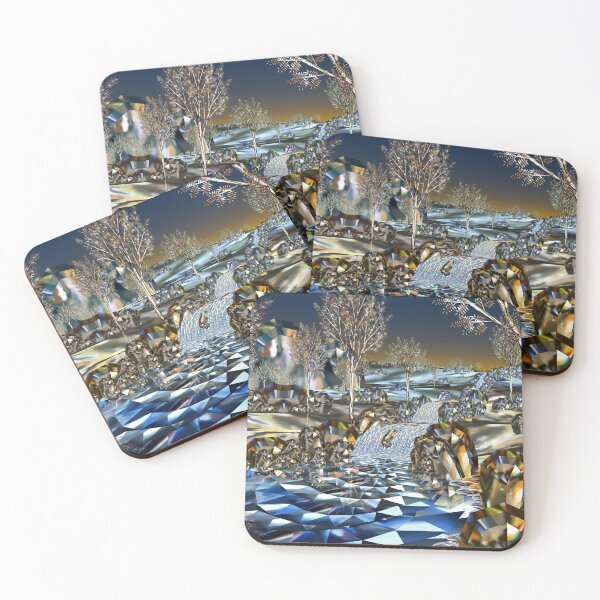 Item preview, The Crystal Pool - Surreal Landscape of Gemstones designed and sold by Lycanth.