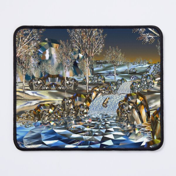 Item preview, The Crystal Pool - Surreal Landscape of Gemstones designed and sold by Lycanth.