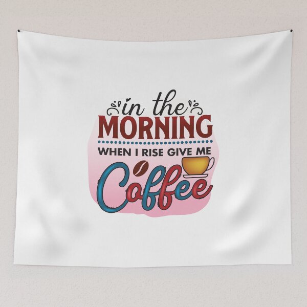 Item preview, a nice stylish print for those who don't like getting up in the morning and love coffee - perfect for those who work at night, for those who like to sleep in designed and sold by ChameraDesign.