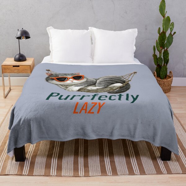 Item preview, Purrfectly Lazy designed and sold by Luckyno67.