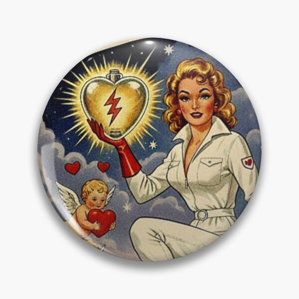 Item preview, Atomic Heart: Retro Rocket Starlet Valentine designed and sold by Art's Diner.