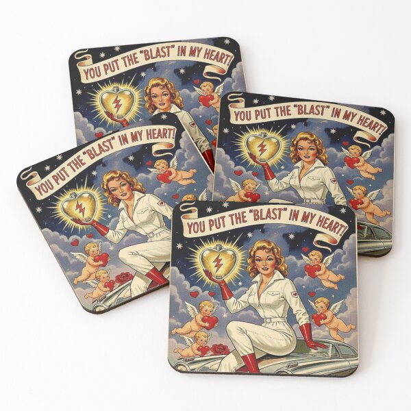 Item preview, Atomic Heart: Retro Rocket Starlet Valentine designed and sold by Art's Diner.