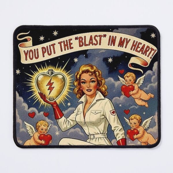 Item preview, Atomic Heart: Retro Rocket Starlet Valentine designed and sold by Art's Diner.