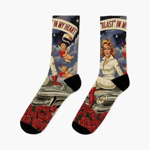 Item preview, Atomic Heart: Retro Rocket Starlet Valentine designed and sold by Art's Diner.