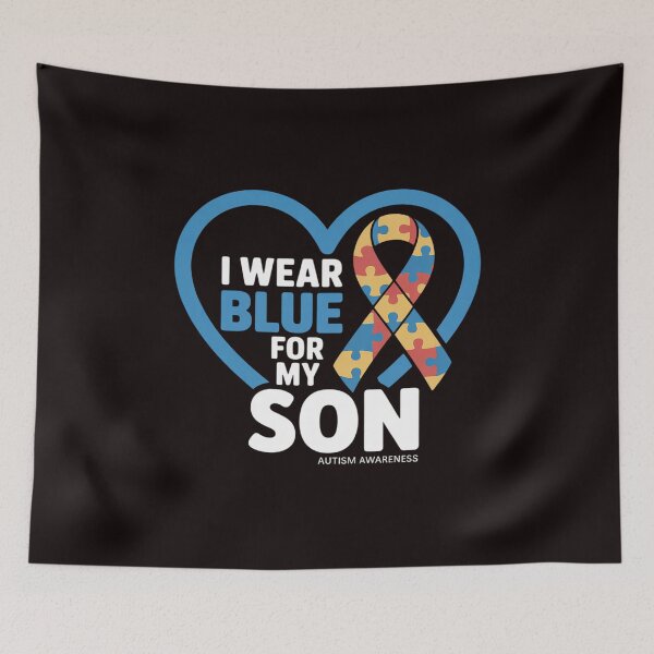 Item preview, I Wear Blue For My Son - World Autism Awareness Day 2026 designed and sold by lavethediso.