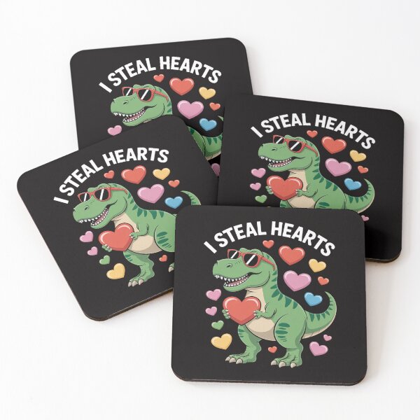 Item preview, I Steal Hearts T-rex Puzzle Autism Awareness Dinosaur Boys designed and sold by czechascheledu.