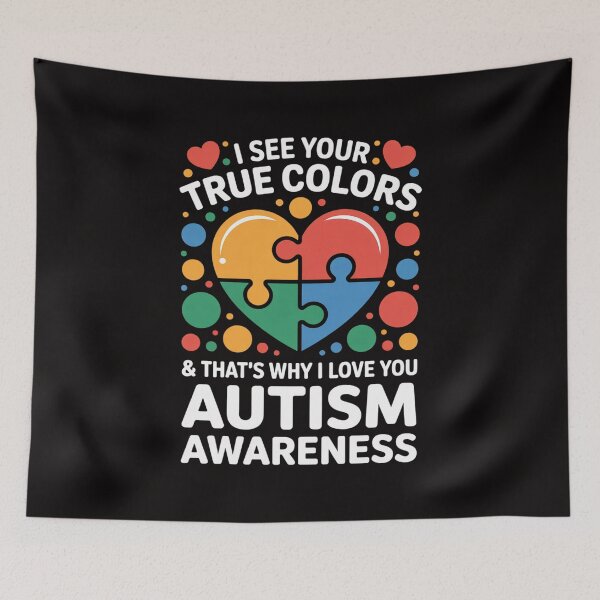 Item preview, I See Your True Colors Puzzle World Autism Awareness Month designed and sold by czechascheledu.