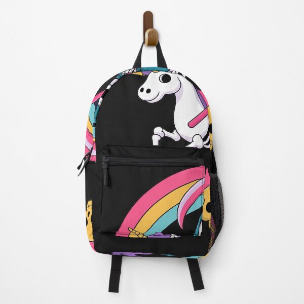 Item preview, Grim Reaper Riding Skeleton Unicorn Halloween Pastel Rainbow designed and sold by trinfhri.
