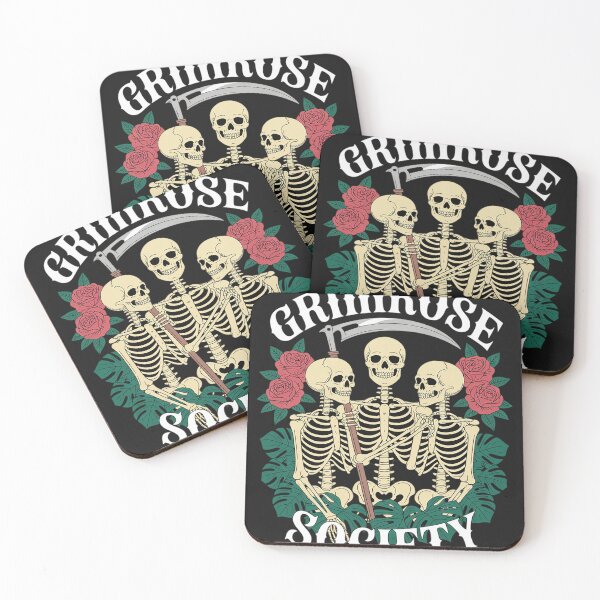 Item preview, Grimrose Gardening Society Funny Goth Skeleton Gardener designed and sold by trinfhri.