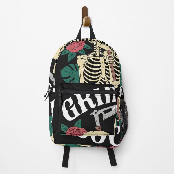 Item preview, Grimrose Gardening Society Funny Goth Skeleton Gardener designed and sold by trinfhri.