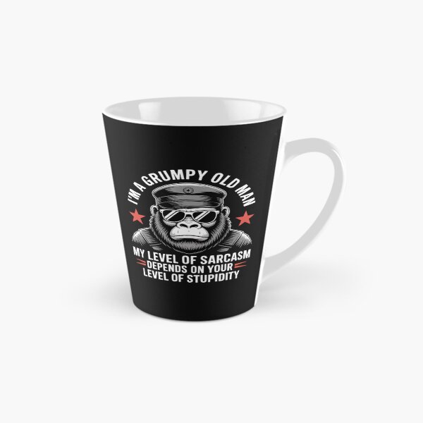 Item preview, Grumpy Old Man - My Level of Sarcasm Funny Monkey designed and sold by trinfhri.