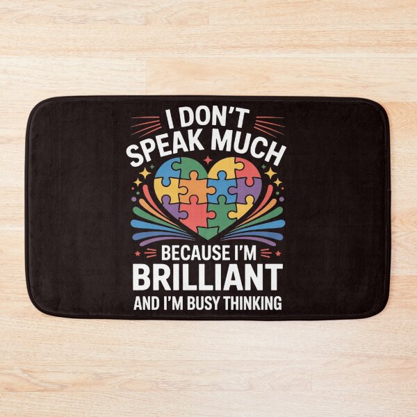 Item preview, I Dont Speak Much Brilliant Autism Autistic Boys Girls Gifts designed and sold by MichaelStalkas.