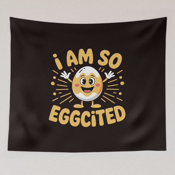 Item preview, I am so EGGcited Funny Easter Bunny Ears for Men Women designed and sold by MichaelStalkas.