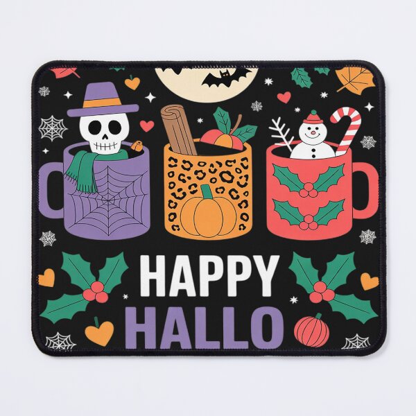 Item preview, Hallothanksmas Halloween Thanksgiving Christmas Coffee Latte designed and sold by trinfhri.