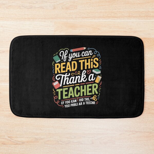 Item preview, If You Can Read This Thank a Teacher Funny School Quote designed and sold by Gogetgiggles.