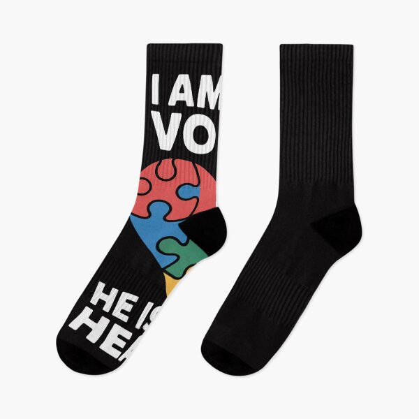 Item preview, I Am His Voice He is My Heart Autism Awareness designed and sold by Vexat062Art.
