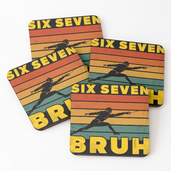 Item preview, Funny Fencing Six Seven Bruh 67 Meme Vintage Quote designed and sold by LashondaGreen89.