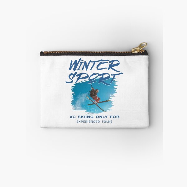 Item preview, XC Skiing Only For Experienced Folks – Funny cross-country skiing saying with freestyle skiers designed and sold by RMD-Design.