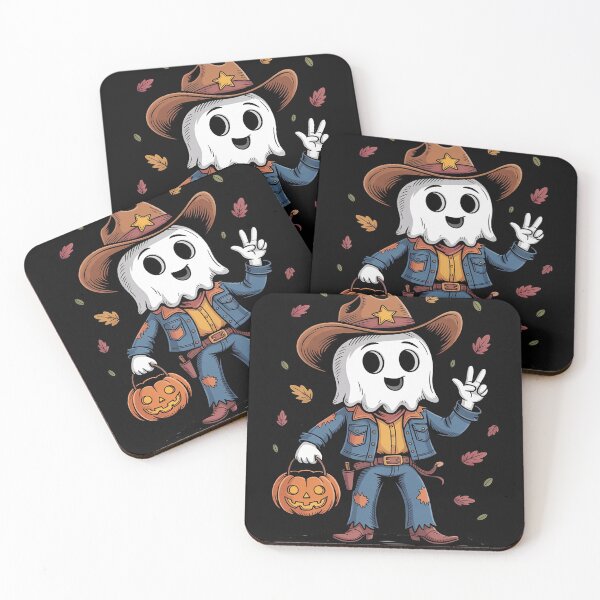 Item preview, Halloween Cowboy Blue Denim Ghost Png, Western Halloween Cowgirl designed and sold by trinfhri.