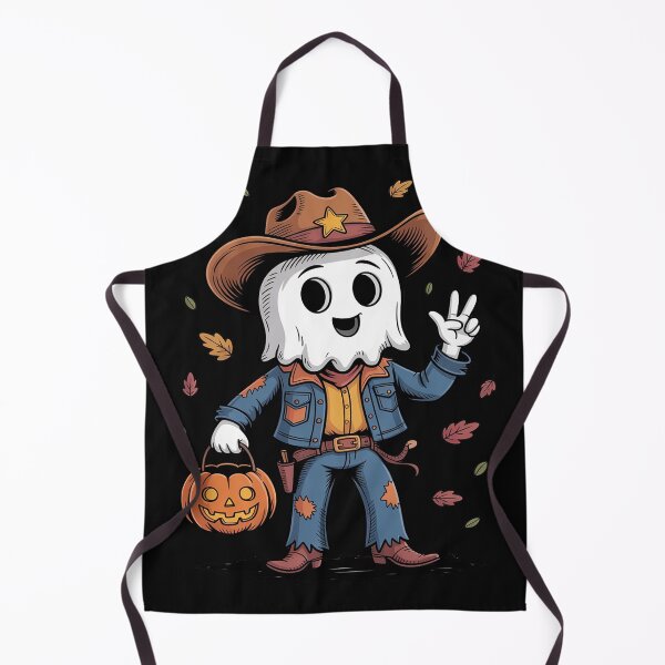 Item preview, Halloween Cowboy Blue Denim Ghost Png, Western Halloween Cowgirl designed and sold by trinfhri.