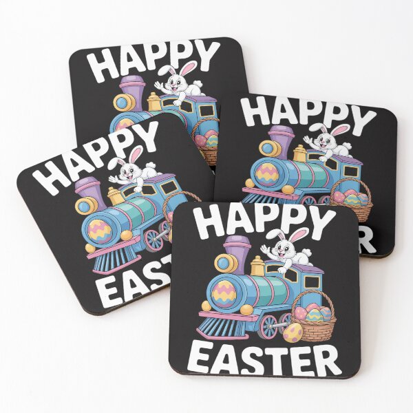 Item preview, HAPPY EASTER Train Dabbing Bunny Gift for Kids designed and sold by Vexat062Art.