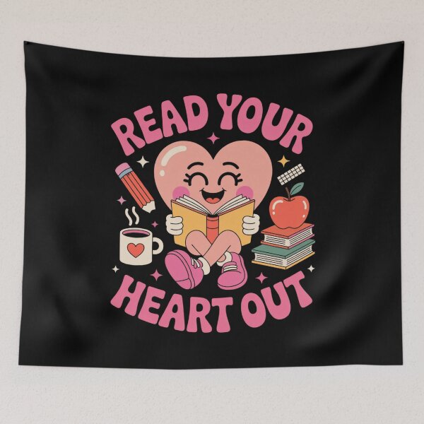 Item preview, Read Your Heart Out Book Lover Reading designed and sold by Gogetgiggles.