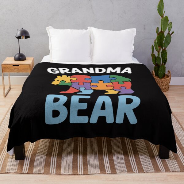 Item preview, Grandma Bear World Autism Awareness Day Family Puzzle Piece designed and sold by Vexat062Art.