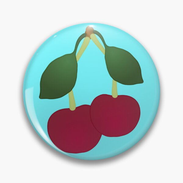 Item preview, Bright Red Cherries with Green Leaves Illustration – Cute Fruit Vector Art designed and sold by Fashion Empire.
