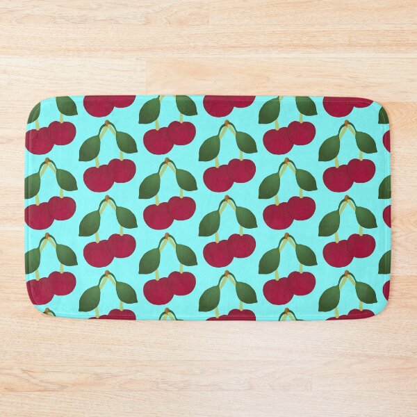 Item preview, Bright Red Cherries with Green Leaves Illustration – Cute Fruit Vector Art designed and sold by Fashion Empire.