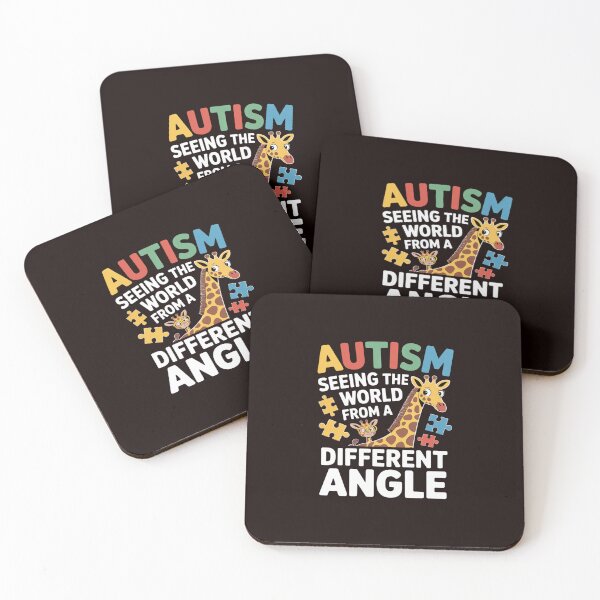 Item preview, Giraffe Autism Seeing World Different Angle Awareness designed and sold by MichaelStalkas.