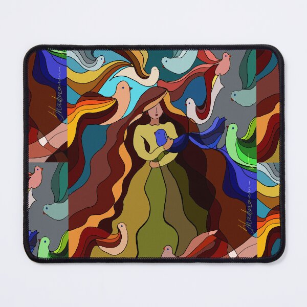 Item preview, Angel Of Birds- Fly with me- Minimal Abstract Art designed and sold by Shabi4Arts.
