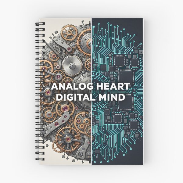 Item preview, Analog Heart Digital Mind Concept with Gears and Circuit Board designed and sold by homydesign.