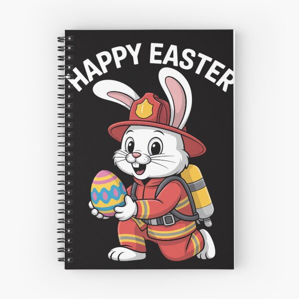 Item preview, Firefighter Easter Bunny Fireman Egg Happy Easter designed and sold by Vexat062Art.
