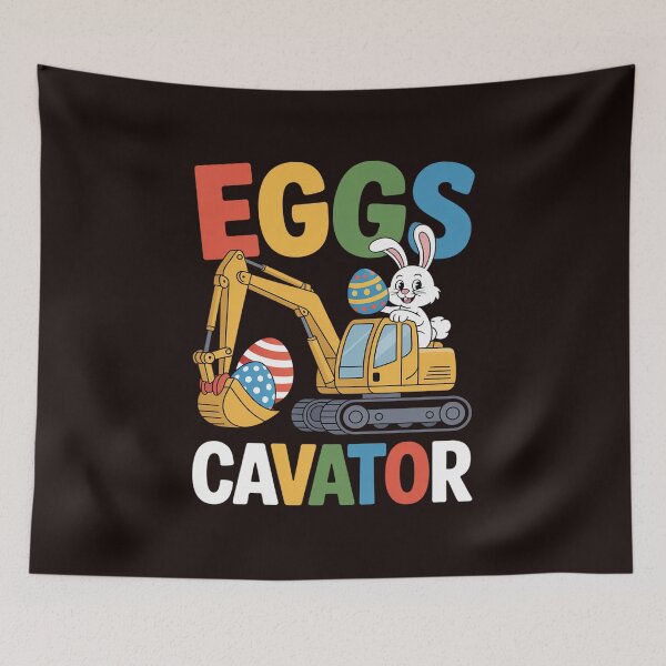 Item preview, Eggs-Cavator Easter Bunny Excavator Toddler Boys Easter Kids designed and sold by MichaelStalkas.