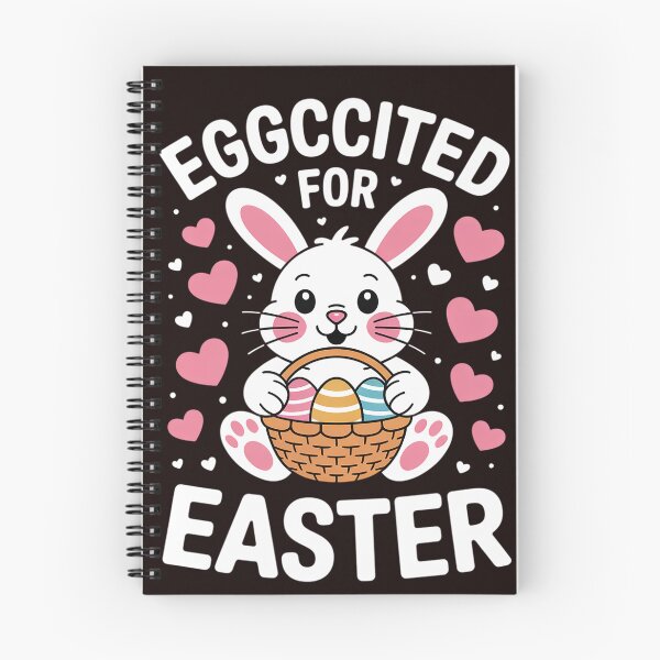 Item preview, Eggcited for Easter Cute Christian Holiday Pun Easter Bunny designed and sold by MichaelStalkas.
