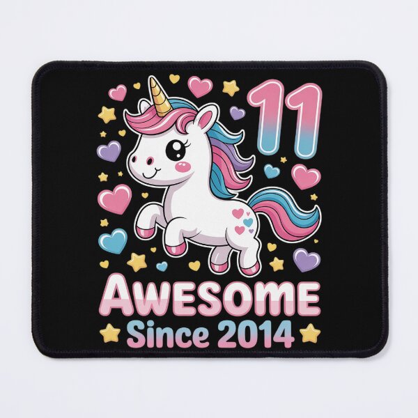 Item preview, Awesome Since 2014 Unicorn 11 Year Old 11th Birthday Girl designed and sold by countntenov.