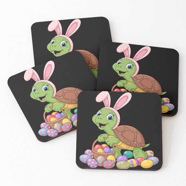 Item preview, Easter Turtle Lover Bunny Turtle Holding Easter Egg designed and sold by Vexat062Art.