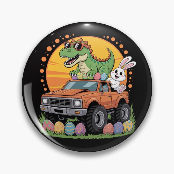 Item preview, Easter T-Rex Bunny Dinosaur Monster Truck Dino Easter designed and sold by Vexat062Art.