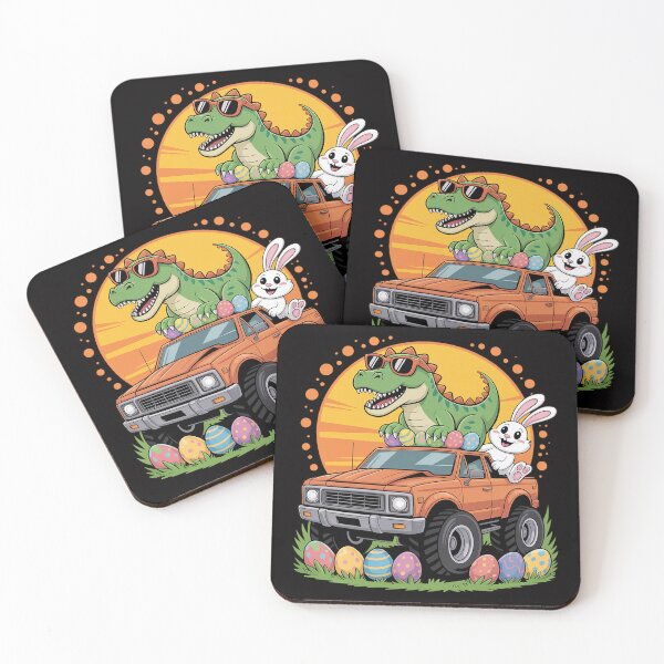 Item preview, Easter T-Rex Bunny Dinosaur Monster Truck Dino Easter designed and sold by Vexat062Art.
