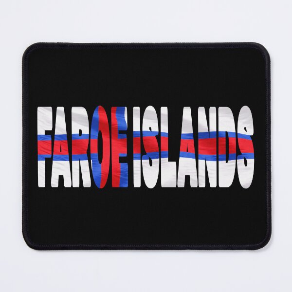 Item preview, FAROE ISLANDS - Flag Flying in Wind cut to Letters Souvenir Sticker Shirt designed and sold by Adam Gormley.