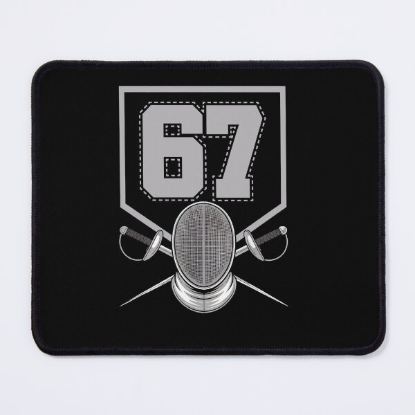 Item preview, Fencing Helmet 67 Six Seven Shield Design designed and sold by LashondaGreen89.