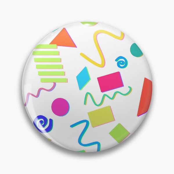 Item preview, Classic 90's Random Shapes Colorful Neon Pattern designed and sold by blueversion.
