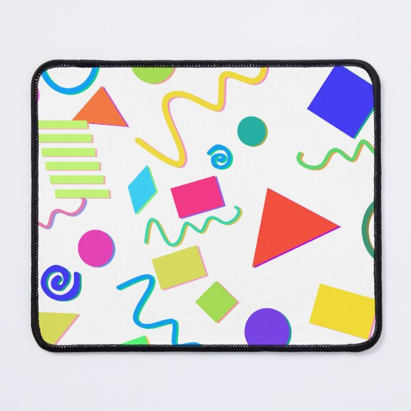 Item preview, Classic 90's Random Shapes Colorful Neon Pattern designed and sold by blueversion.