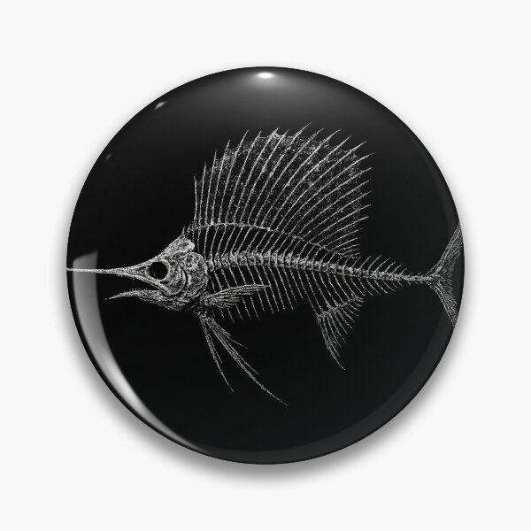 Item preview, Distressed Grunge Sailfish Skeleton designed and sold by Mortisigil.