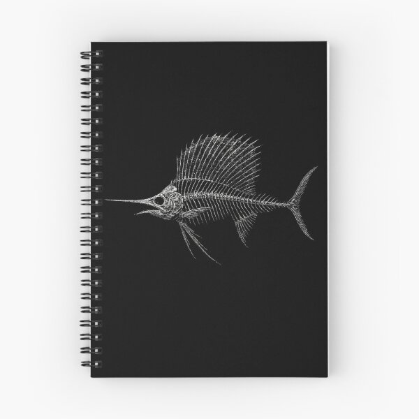 Item preview, Distressed Grunge Sailfish Skeleton designed and sold by Mortisigil.