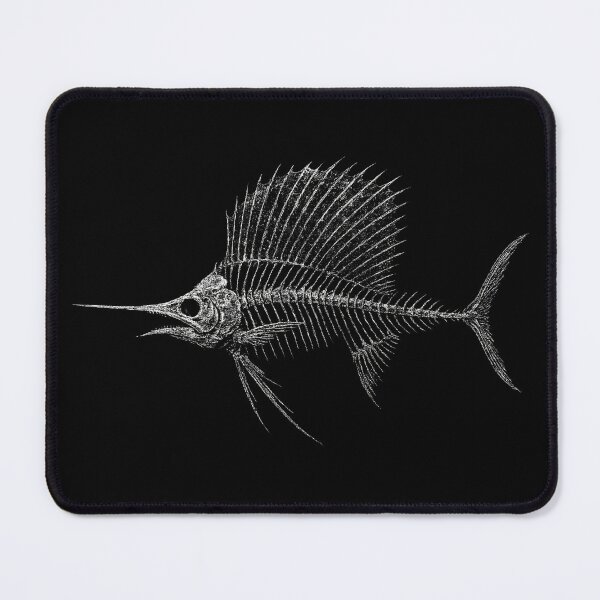 Item preview, Distressed Grunge Sailfish Skeleton designed and sold by Mortisigil.