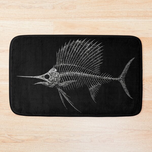 Item preview, Distressed Grunge Sailfish Skeleton designed and sold by Mortisigil.